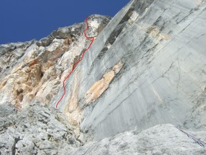 Die ersten 3 Seillängen